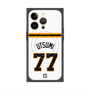プレミアムスクエアケース with MagSafe［ 読売ジャイアンツ - #77 UTSUMI - ホーム ］