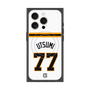 プレミアムスクエアケース with MagSafe［ 読売ジャイアンツ - #77 UTSUMI - ホーム ］