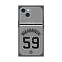 プレミアムスクエアケース with MagSafe［ 読売ジャイアンツ - #59 WAKABAYASHI - ビジター ］