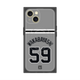 プレミアムスクエアケース with MagSafe［ 読売ジャイアンツ - #59 WAKABAYASHI - ビジター ］