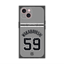 プレミアムスクエアケース with MagSafe［ 読売ジャイアンツ - #59 WAKABAYASHI - ビジター ］