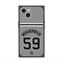 プレミアムスクエアケース with MagSafe［ 読売ジャイアンツ - #59 WAKABAYASHI - ビジター ］