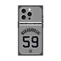 プレミアムスクエアケース with MagSafe［ 読売ジャイアンツ - #59 WAKABAYASHI - ビジター ］
