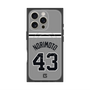 プレミアムスクエアケース with MagSafe［ 読売ジャイアンツ - #43 NORIMOTO - ビジター ］