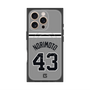プレミアムスクエアケース with MagSafe［ 読売ジャイアンツ - #43 NORIMOTO - ビジター ］