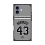 プレミアムスクエアケース with MagSafe［ 読売ジャイアンツ - #43 NORIMOTO - ビジター ］