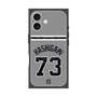 プレミアムスクエアケース with MagSafe［ 読売ジャイアンツ - #73 HASHIGAMI - ビジター ］