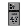 プレミアムスクエアケース with MagSafe［ 読売ジャイアンツ - #47 MORITA - ビジター ］
