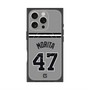 プレミアムスクエアケース with MagSafe［ 読売ジャイアンツ - #47 MORITA - ビジター ］