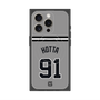 プレミアムスクエアケース with MagSafe［ 読売ジャイアンツ - #91 HOTTA - ビジター ］