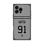 プレミアムスクエアケース with MagSafe［ 読売ジャイアンツ - #91 HOTTA - ビジター ］