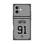 プレミアムスクエアケース with MagSafe［ 読売ジャイアンツ - #91 HOTTA - ビジター ］