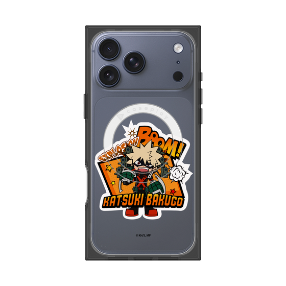 プレミアムスクエアケース with MagSafe［ 僕のヒーローアカデミア - ミニキャラ - 爆豪 勝己 ］