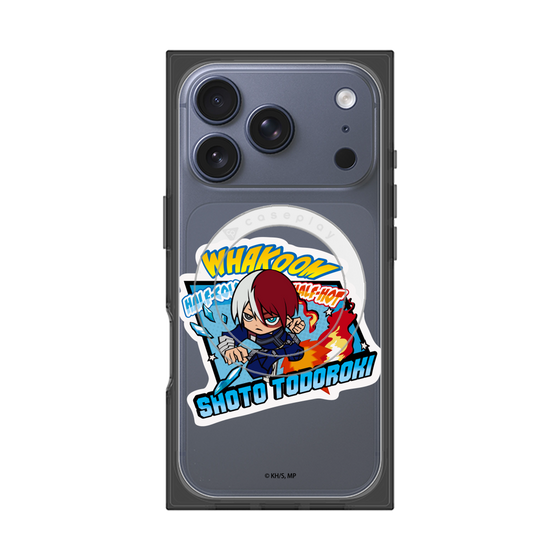 プレミアムスクエアケース with MagSafe［ 僕のヒーローアカデミア - ミニキャラ - 轟 焦凍 ］