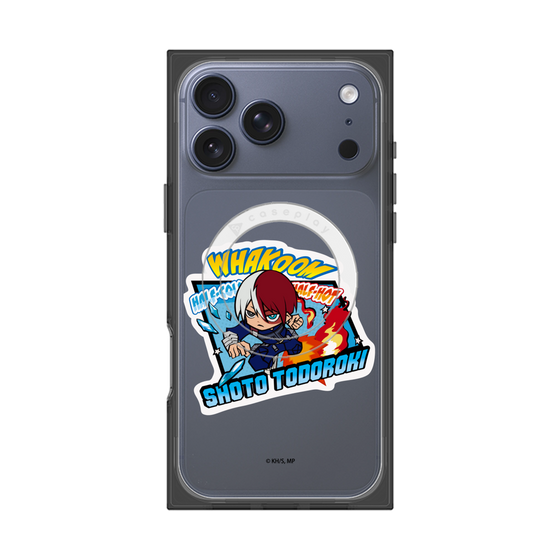 プレミアムスクエアケース with MagSafe［ 僕のヒーローアカデミア - ミニキャラ - 轟 焦凍 ］