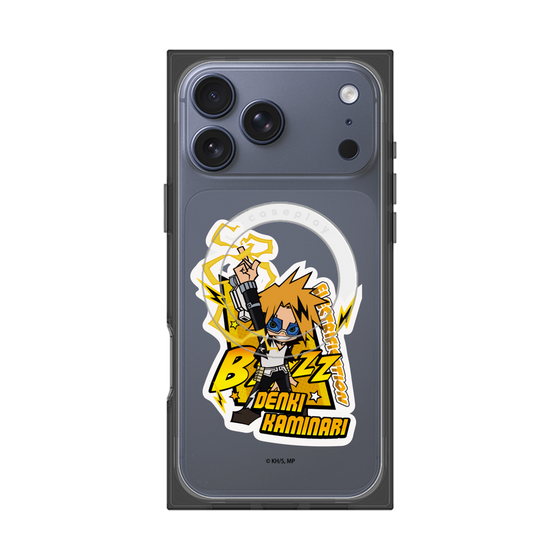 プレミアムスクエアケース with MagSafe［ 僕のヒーローアカデミア - ミニキャラ - 上鳴 電気 ］