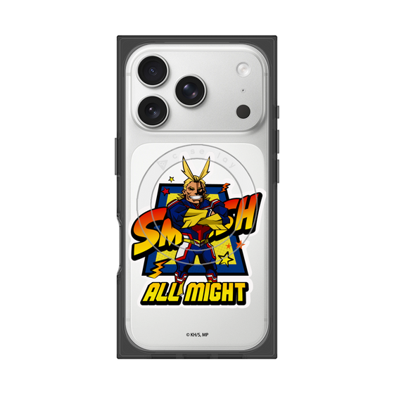 プレミアムスクエアケース with MagSafe［ 僕のヒーローアカデミア - ミニキャラ - オールマイト ］