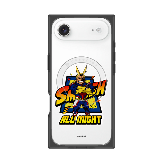 プレミアムスクエアケース with MagSafe［ 僕のヒーローアカデミア - ミニキャラ - オールマイト ］