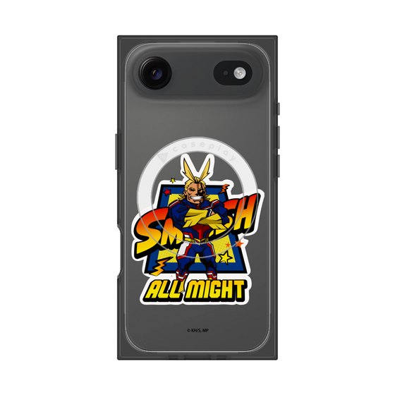プレミアムスクエアケース with MagSafe［ 僕のヒーローアカデミア - ミニキャラ - オールマイト ］