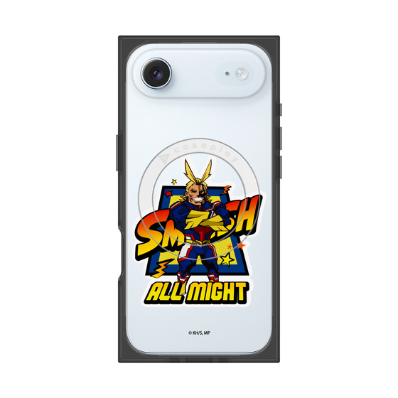 プレミアムスクエアケース with MagSafe［ 僕のヒーローアカデミア - ミニキャラ - オールマイト ］