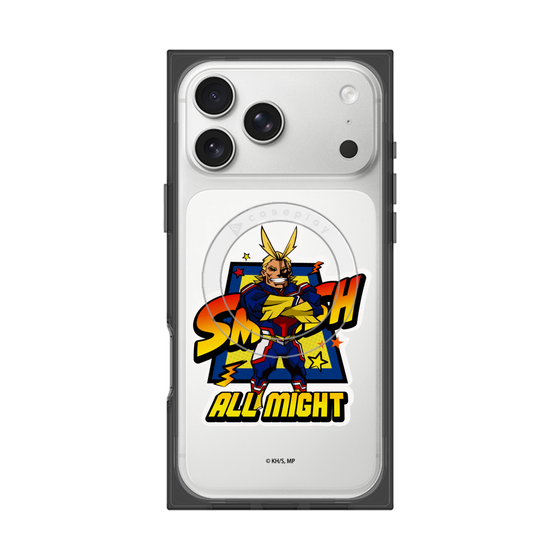 プレミアムスクエアケース with MagSafe［ 僕のヒーローアカデミア - ミニキャラ - オールマイト ］