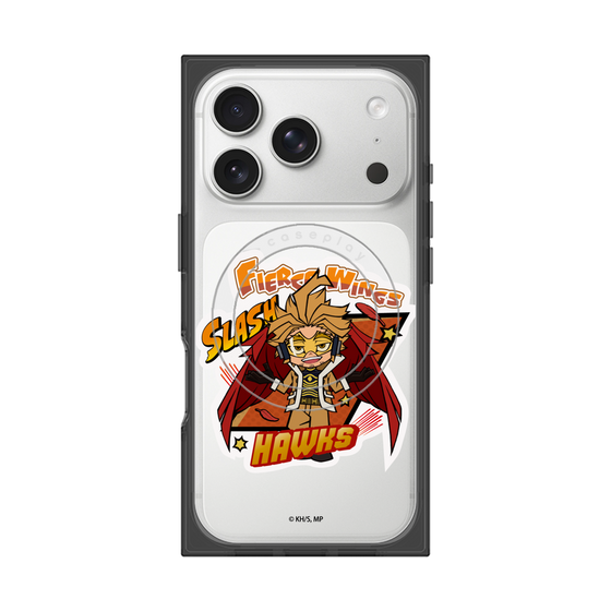 プレミアムスクエアケース with MagSafe［ 僕のヒーローアカデミア - ミニキャラ - ホークス ］