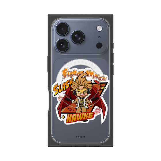 プレミアムスクエアケース with MagSafe［ 僕のヒーローアカデミア - ミニキャラ - ホークス ］