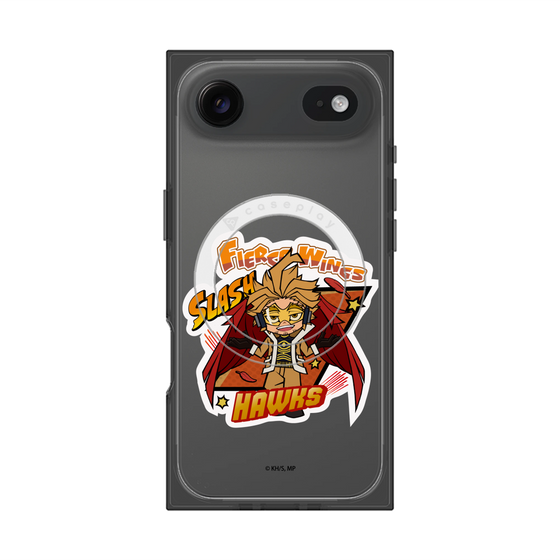 プレミアムスクエアケース with MagSafe［ 僕のヒーローアカデミア - ミニキャラ - ホークス ］