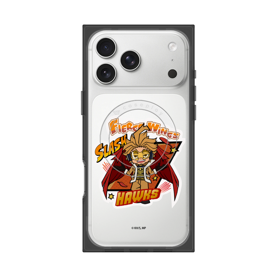 プレミアムスクエアケース with MagSafe［ 僕のヒーローアカデミア - ミニキャラ - ホークス ］