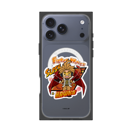 プレミアムスクエアケース with MagSafe［ 僕のヒーローアカデミア - ミニキャラ - ホークス ］