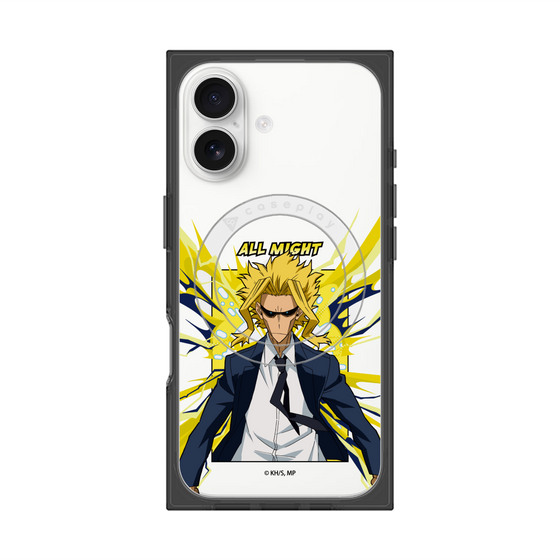 プレミアムスクエアケース with MagSafe［ 僕のヒーローアカデミア - ポップ -オールマイト ］