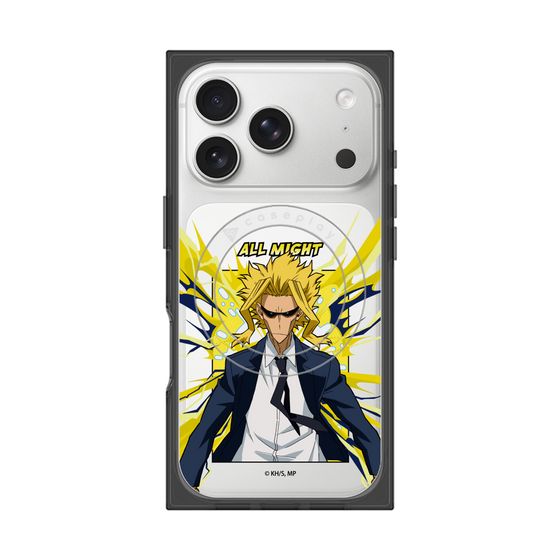 プレミアムスクエアケース with MagSafe［ 僕のヒーローアカデミア - ポップ -オールマイト ］