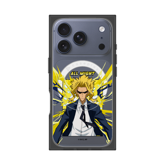 プレミアムスクエアケース with MagSafe［ 僕のヒーローアカデミア - ポップ -オールマイト ］
