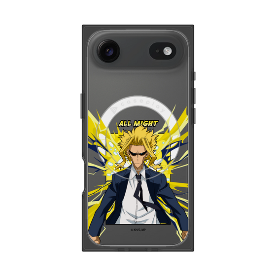 プレミアムスクエアケース with MagSafe［ 僕のヒーローアカデミア - ポップ -オールマイト ］