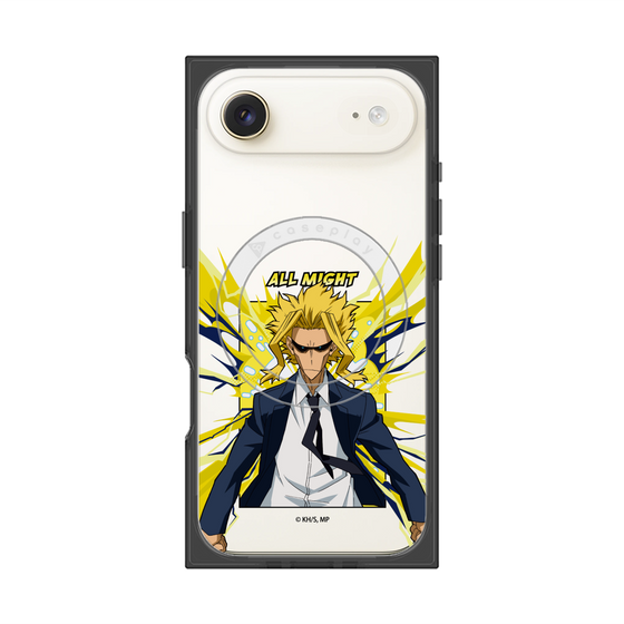 プレミアムスクエアケース with MagSafe［ 僕のヒーローアカデミア - ポップ -オールマイト ］