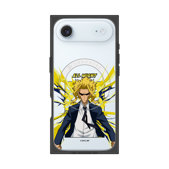 プレミアムスクエアケース with MagSafe［ 僕のヒーローアカデミア - ポップ -オールマイト ］