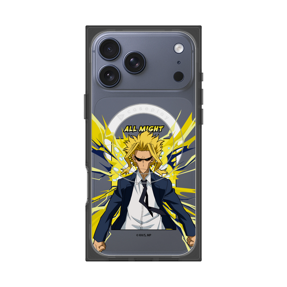 プレミアムスクエアケース with MagSafe［ 僕のヒーローアカデミア - ポップ -オールマイト ］