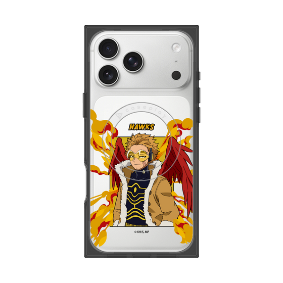 プレミアムスクエアケース with MagSafe［ 僕のヒーローアカデミア - ポップ - ホークス ］