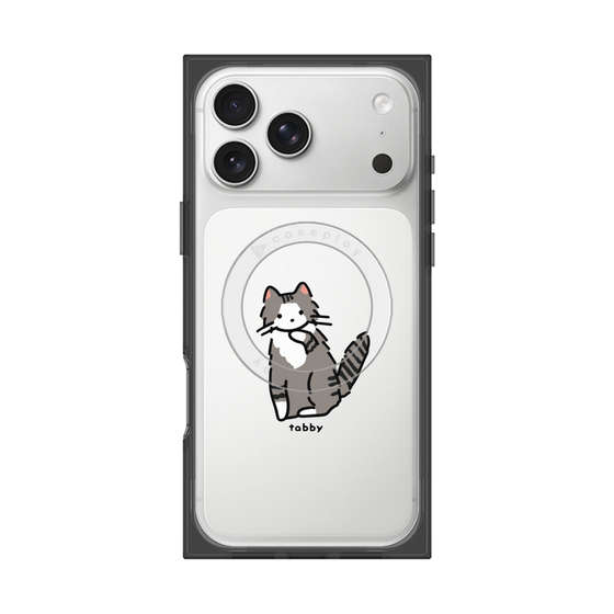プレミアムスクエアケース with MagSafe［ オリジナル - CASEPLAYネコ - tabby ］