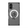 プレミアムスクエアケース with MagSafe［ オリジナル - CASEPLAYネコ - black ］