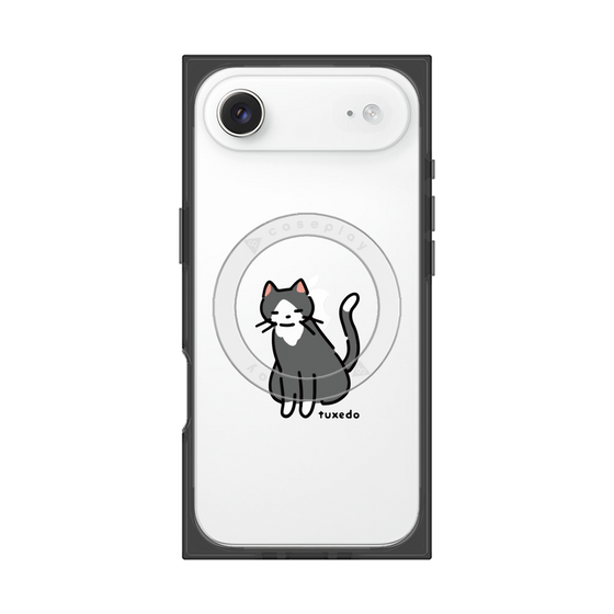 プレミアムスクエアケース with MagSafe［ オリジナル - CASEPLAYネコ - tuxedo ］