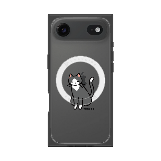 プレミアムスクエアケース with MagSafe［ オリジナル - CASEPLAYネコ - tuxedo ］