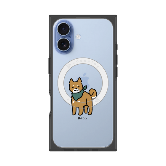 プレミアムスクエアケース with MagSafe［ オリジナル - CASEPLAYイヌ - shiba ］