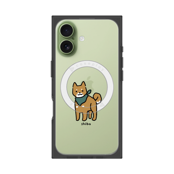 プレミアムスクエアケース with MagSafe［ オリジナル - CASEPLAYイヌ - shiba ］
