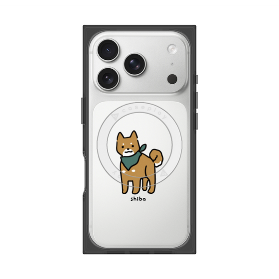 プレミアムスクエアケース with MagSafe［ オリジナル - CASEPLAYイヌ - shiba ］