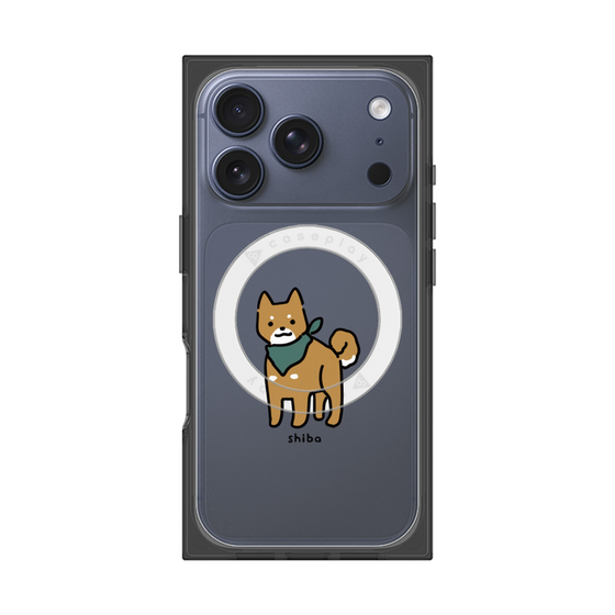 プレミアムスクエアケース with MagSafe［ オリジナル - CASEPLAYイヌ - shiba ］