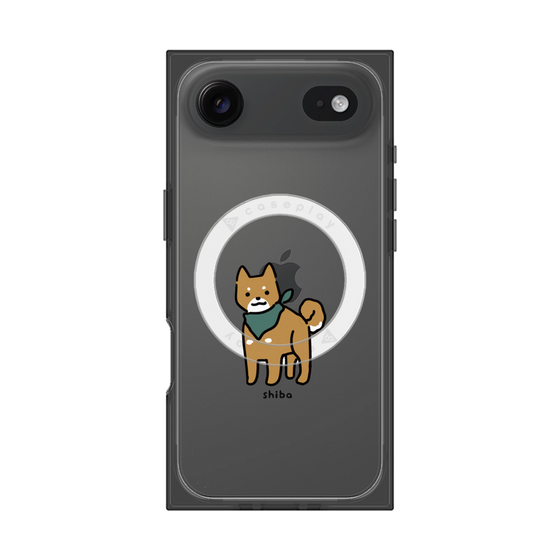 プレミアムスクエアケース with MagSafe［ オリジナル - CASEPLAYイヌ - shiba ］