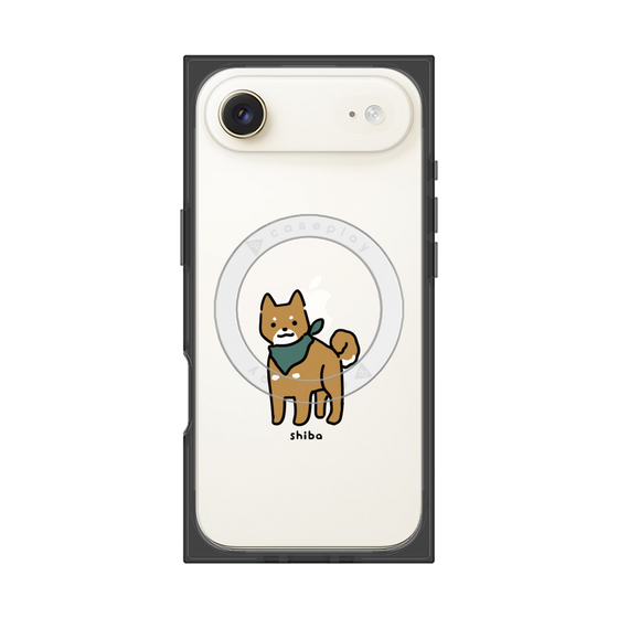 プレミアムスクエアケース with MagSafe［ オリジナル - CASEPLAYイヌ - shiba ］