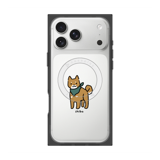 プレミアムスクエアケース with MagSafe［ オリジナル - CASEPLAYイヌ - shiba ］
