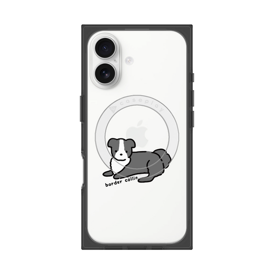 プレミアムスクエアケース with MagSafe［ オリジナル - CASEPLAYイヌ - border collie ］